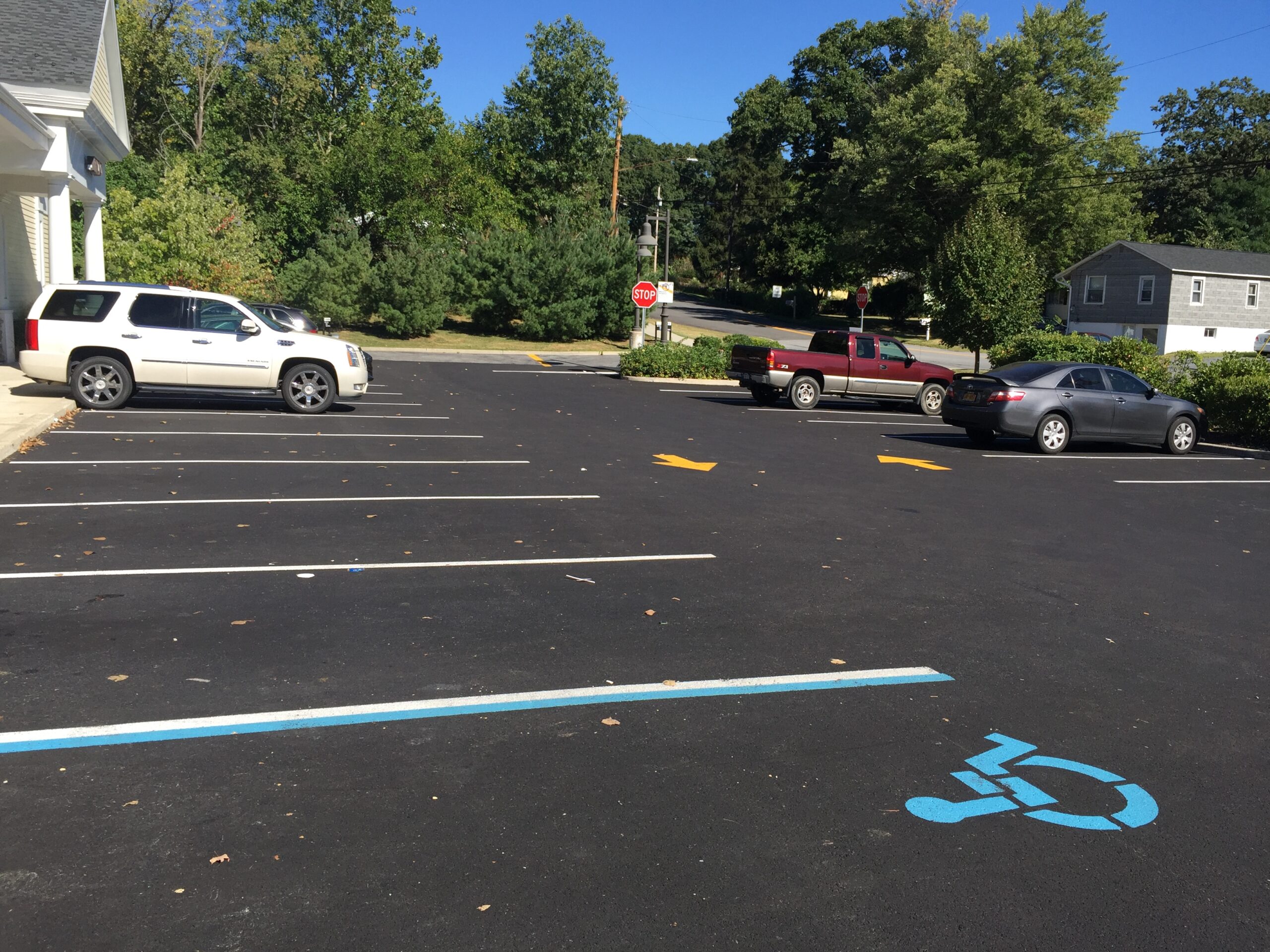 ADA striping and layout project in New Jersey by Paving Plus
